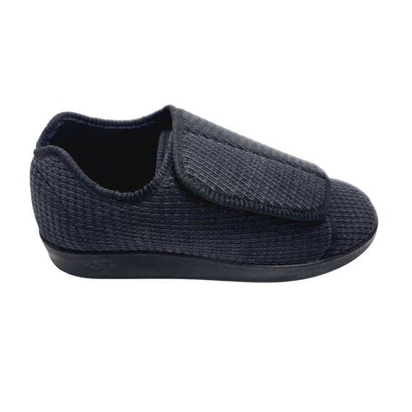 Silverts Adaptive Slippers Size 10 Diabetic Shoes Slip Resistant Men black - Picture 8 of 15